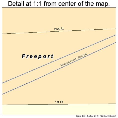 Freeport Kansas Street Map 2024725