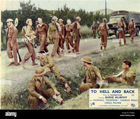 TO HELL AND BACK 1955 U-I film with Audie Murphy Stock Photo - Alamy