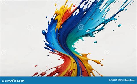 Rainbow Paint Splash - Concept Design Stock Illustration - Illustration ...