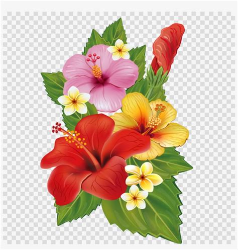 Clipart Tropical Flowers