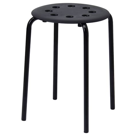 MARIUS Stool, black - IKEA