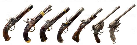 old guns collection 5023777 Stock Photo at Vecteezy