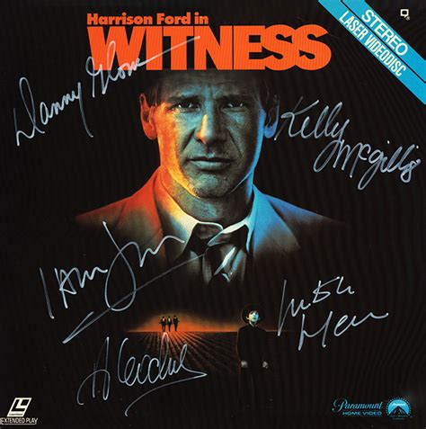 Witness Cast Signed Movie Laserdisc Album – Artist signed collectibles ...