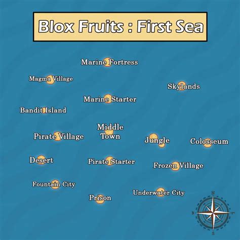 Blox Fruits Map - All Islands, Locations, & Level Requirements - Pro Game Guides