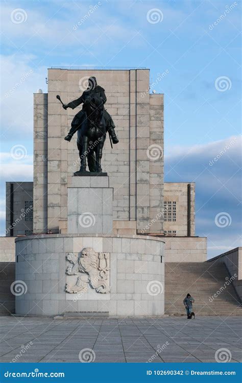 Statue of Jan Zizka in Prague Editorial Photography - Image of ...