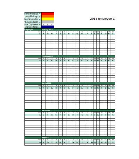 Pto Tracker Template Excel | TUTORE.ORG - Master of Documents