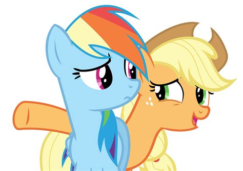 Rainbow Dash And Applejack by Chaelicius on DeviantArt