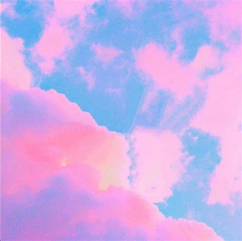 Clouds Pink and Blue sky