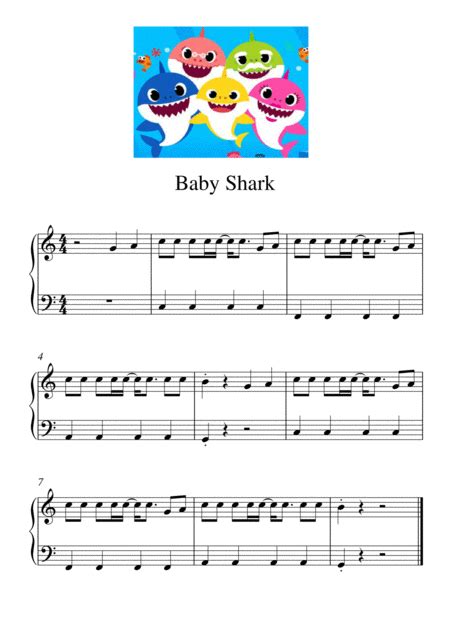 Baby Shark - Easy Piano - Digital Sheet Music | Sheet music, Digital sheet music, Piano sheet music