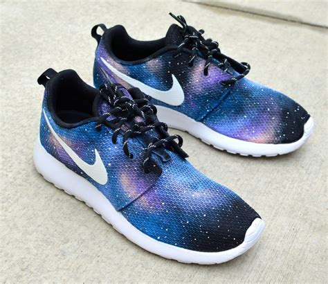 Galaxy Roshe One - Custom Hand Painted Nike Sneakers – B Street Shoes