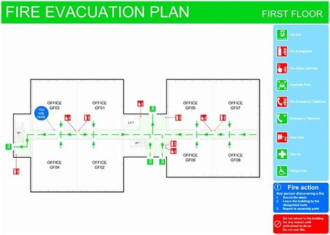 Emergency Evacuation Plan Template Free New 8 Emergency Exit Floor Plan Template toowt ...