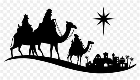 Bethlehem In Silhouette - Christmas Religious Card Ideas Clipart ...