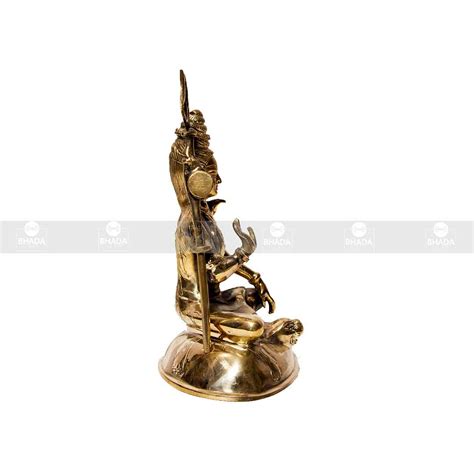 8" Lord Shiva Brass Statue - BhadaGhar