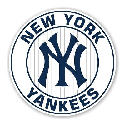 New York Yankees Round Decal / Sticker Die cut | eBay