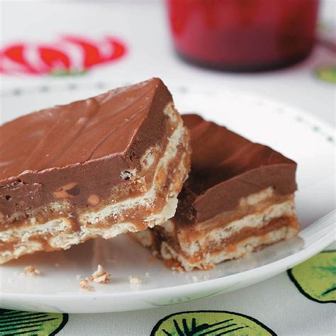 Chocolate Peanut Butter Crisp Bars Recipe | Taste of Home