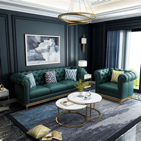 Green Leather Sofa Living Room Ideas | Cabinets Matttroy