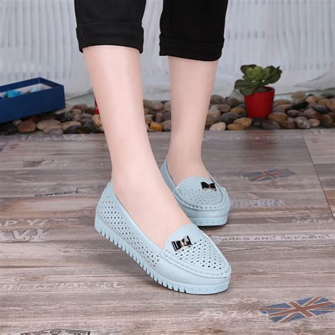 Shoes Women Summer Fashion Women Flats Comfortable Shoes Cut Outs Flat Casual Shoes Comfort ...