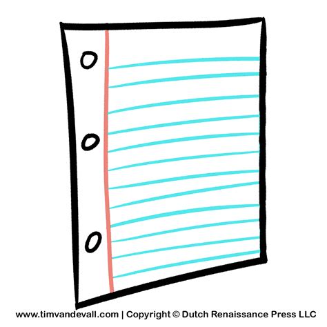 notebook-paper-clipart - Tim's Printables