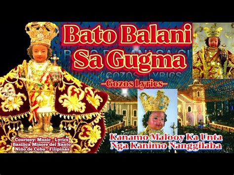 BATO BALANI SA GUGMA | Music - Lyrics | Courtesy Basilica Minore del Sto. Niño de Cebu -Sinulog ...