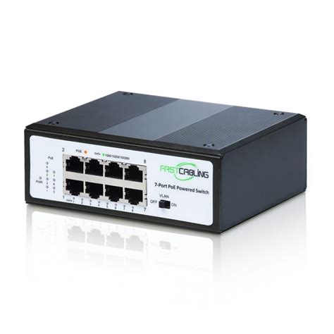 8 Port PoE Powered Switch - FASTCABLING