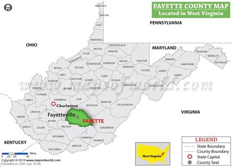 Fayette County West Virginia Map - Show Me A Map Of Texas