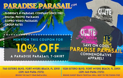 Florida Coupons - Paradise Parasail