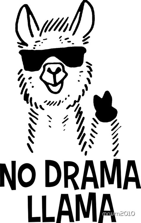 "No Drama Llama" Stickers by mrwrn2010 | Redbubble