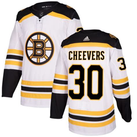 Men's Boston Bruins Gerry Cheevers Adidas Authentic Jersey - White