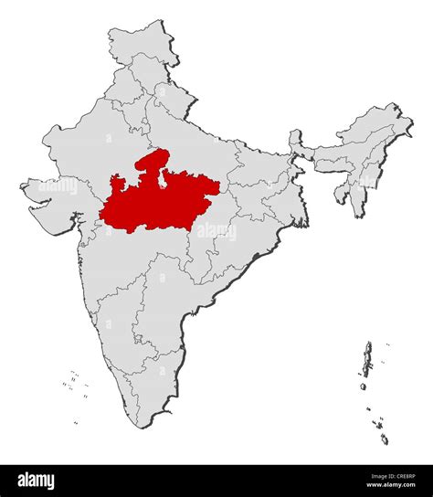 Madhya Pradesh Location In India Map