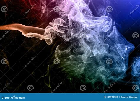 Smoke Neon Abstract Stock Photography Stock Photo - Image of colourful ...