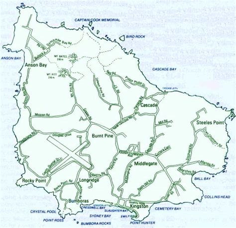 Norfolk Island Map