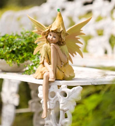 Enjoying the fresh air and sunshine, our Large Nature Fairy Statue is ...