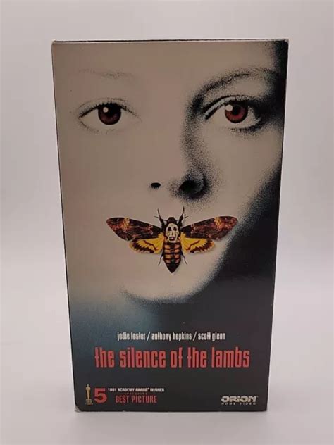 THE SILENCE OF The Lambs VHS Tape 90s Orion Red/Black Classic Horror ...