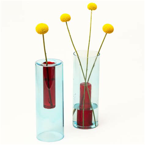 Reversible Glass Vase By Block Design | notonthehighstreet.com