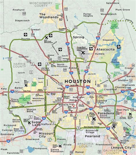 Greater Houston Zip Code Map