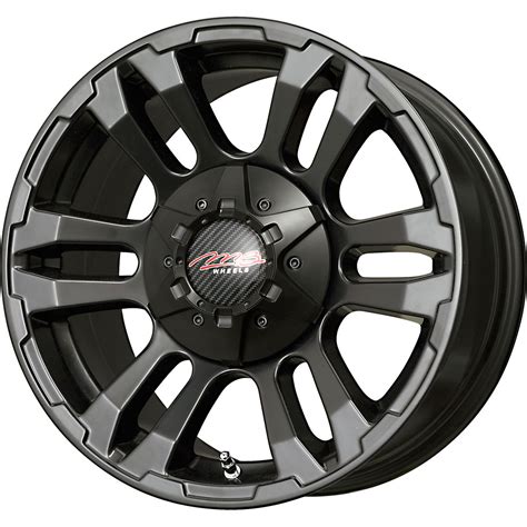 SET (4) 17X8.5 +18 5X114.3 5X4.5 MB MOTORING TKO BLACK WHEELS/RIMS 17 ...