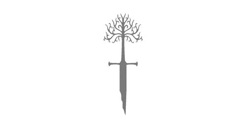 OBJ file ARAGORN, SWORD, ISILDUR, NARSIL・Template to download and 3D ...