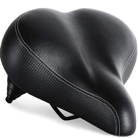 Buy Bikeroo Most Comfortable Bike Seat for Seniors - Extra Wide and Padded Bicycle Saddle for ...