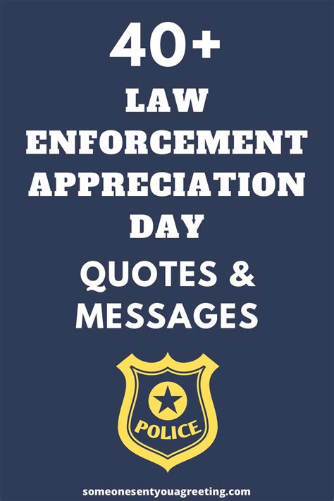 40+ Law Enforcement Appreciation Day Quotes and Messages - Someone Sent You A Greeting