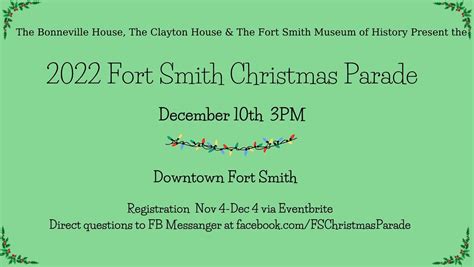 2022 Fort Smith Christmas Parade, Downtown Fort Smith, December 10 2022 | AllEvents.in