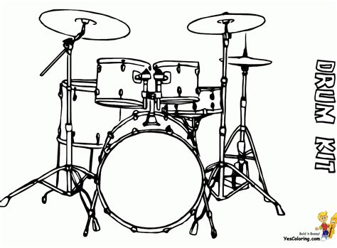 Drum Set Coloring Pages Coloring Pages