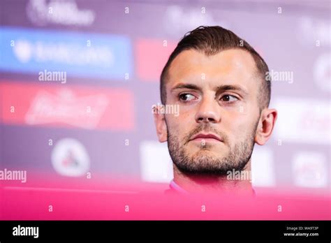 Jack Wilshere of West Ham United F.C. of English League champions attends a press conference for ...