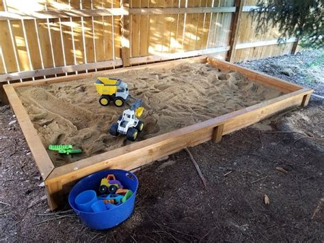 DIY Wood Sandbox • Le Bois Home | Backyard sandbox, Backyard for kids ...