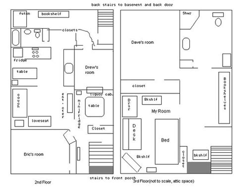 Floor Plan | This is the floor plan of my apt, MS Paint styl… | Flickr