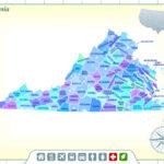 County Map Virginia State | Virginia Map