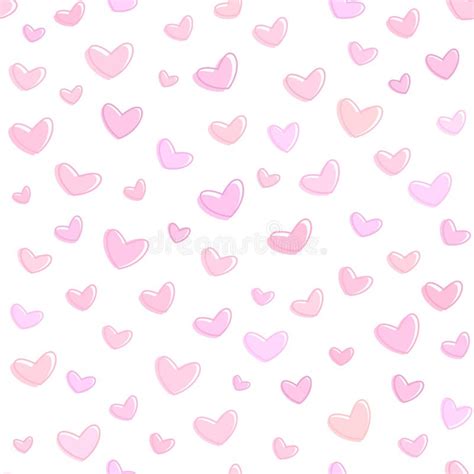 Pink Background With Hearts Stock Vector - Illustration of heart ...