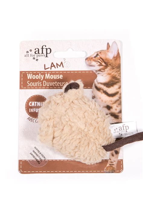 All For Paws- Woolly Mouse with Sound Chip - Cat-Toys-Catnip : Pet Shop ...