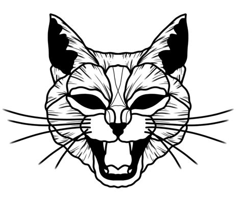 Angry Cat Drawing | Free download on ClipArtMag