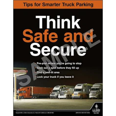 Think Safe and Secure - Motor Carrier Safety Poster