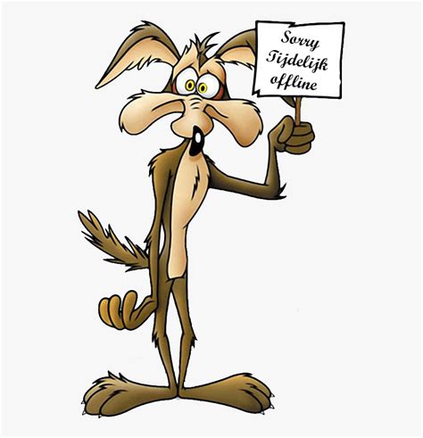 Wile E Coyote Help Clipart , Png Download - Wile E Coyote Help Sign ...